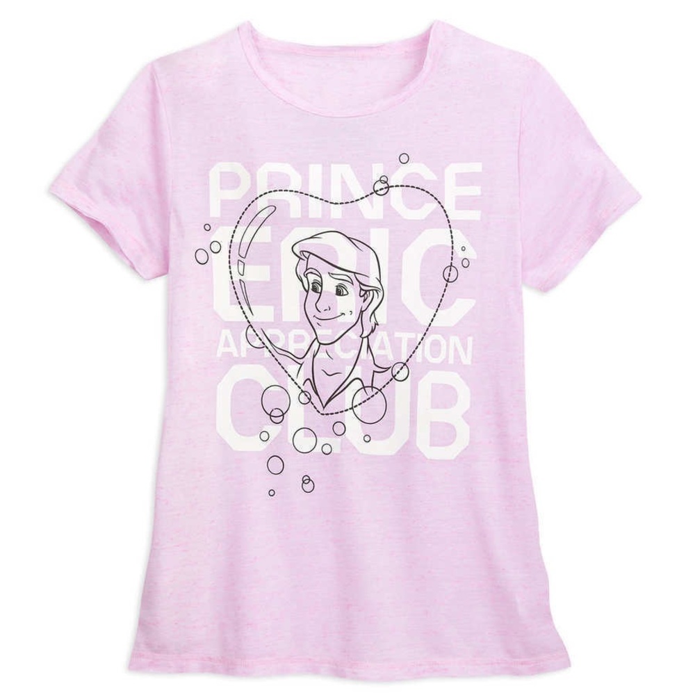 Disney the Little Mermaid Prince Eric Fan Club T Shirt - Women’s Size Large